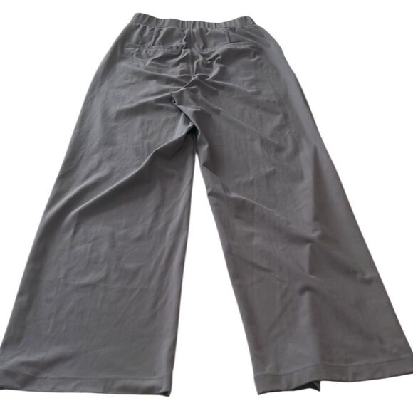 High Silent Storm Gray High Waisted Side Pocket Work Flare Pants Size Small - Picture 4 of 12